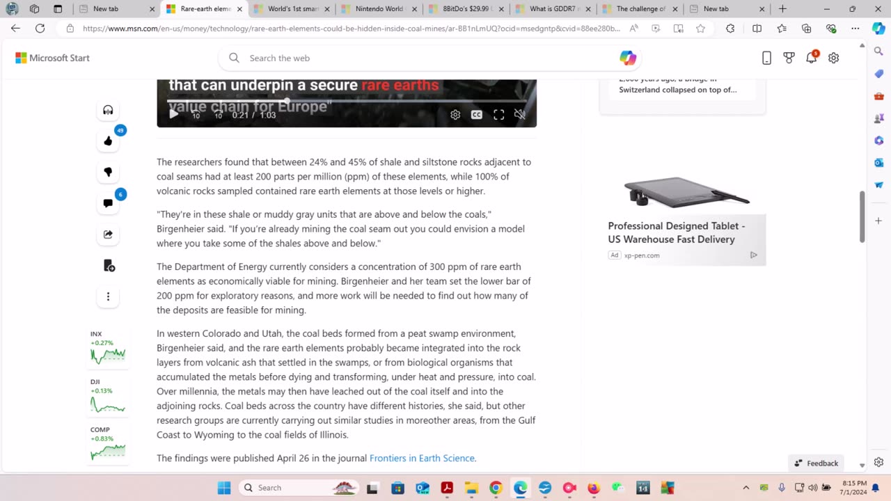 Rare-earth elements could be hidden inside coal mines, World’s 1st smart glasses with GPT-4.0,