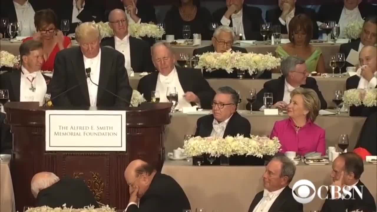 Old Video Of Trump Roasting Hillary At Dinner Is Going Viral