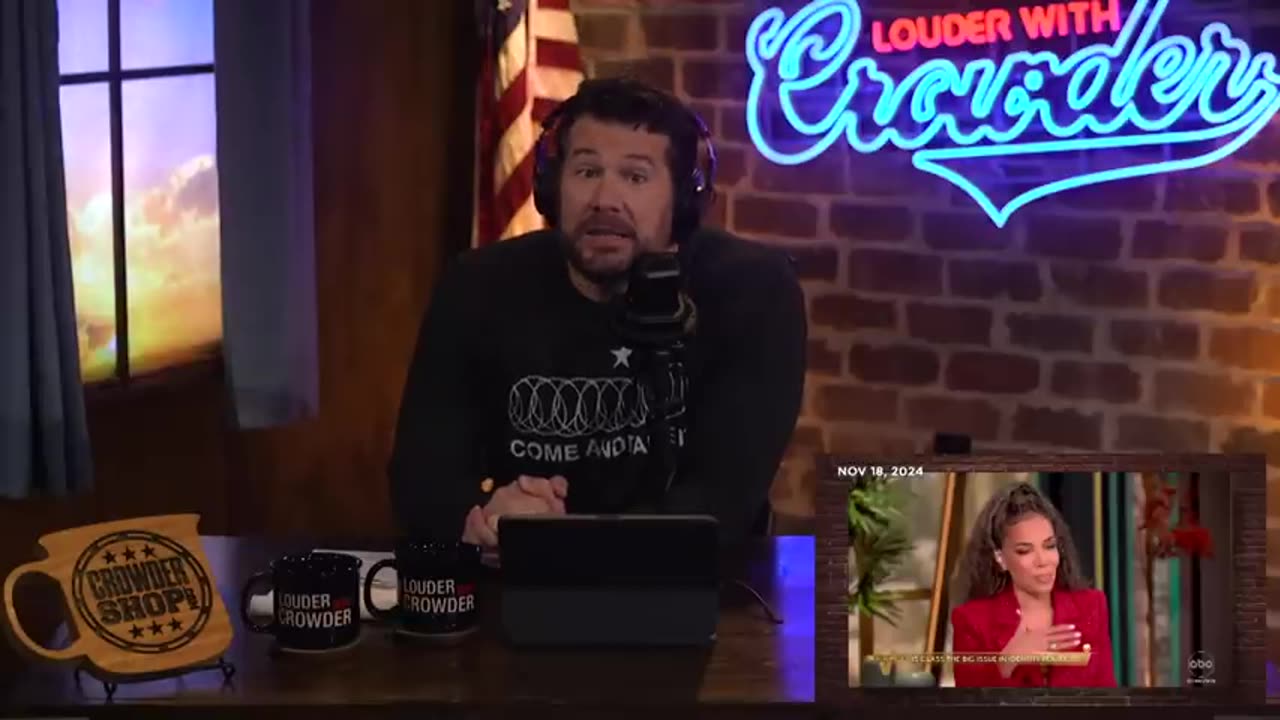 CrowderBits-Btchy View Host Claims Only Dumb White Idiots Voted For Trump