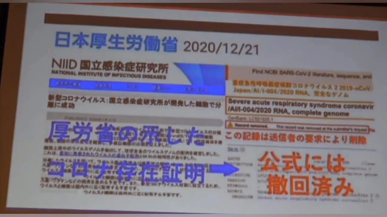 杉田穂高医師. 新型コロナウィルスは分離特定したという事実は、世界のどこを探しても公式に発表されていない。