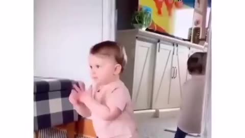 It's so funny, this little kid's video makes you sure to be happy and happy