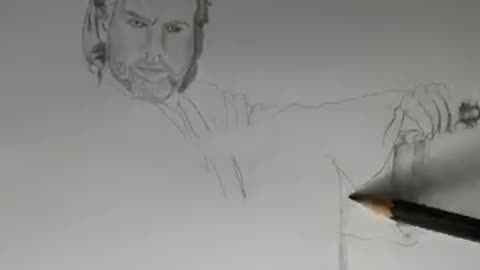 Obi-Wan Kenoibi Episode 2: Attack of the Clones timelapse drawing