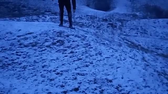 I go snowboarding