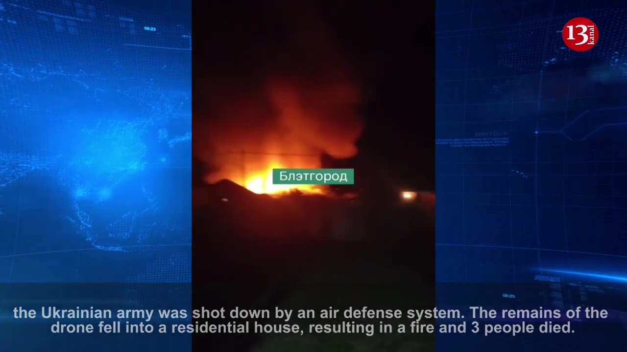 Ukrainian drones ATTACKED the Russian city of Belgorod at night - there were casualties