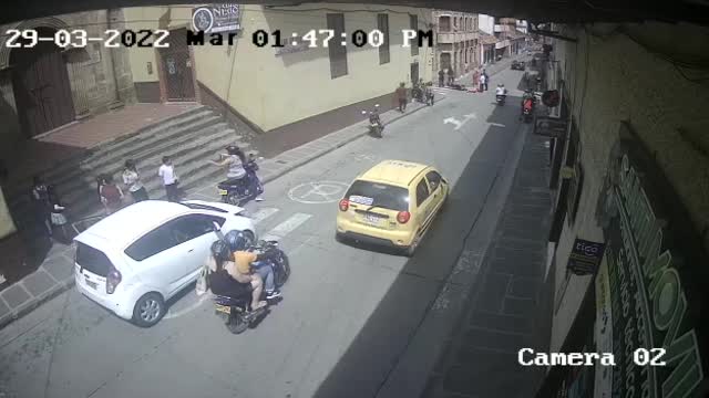 Adulta mayor fue arrollada por una moto en San Gil