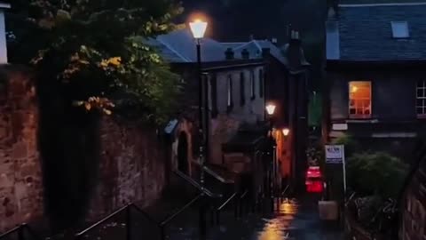 Rain scene from "Edinburgh"