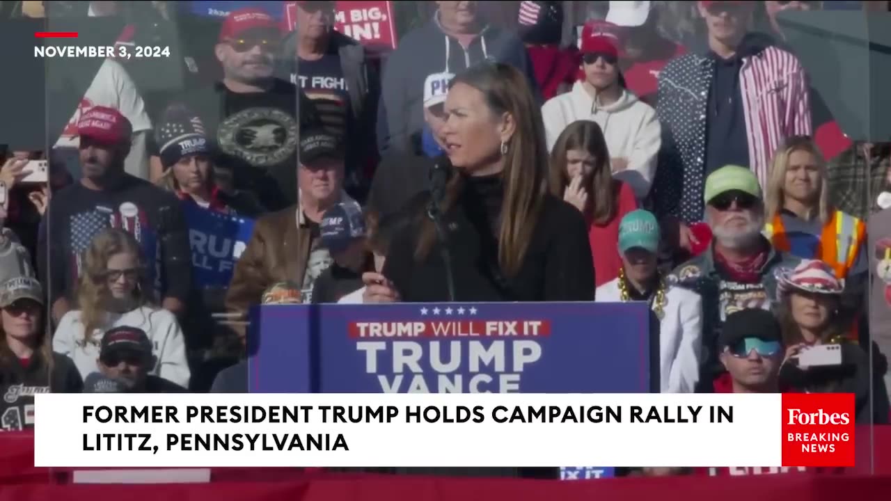 Sarah Huckabee Sanders- This Is What Trump Told Me When Media Called Me 'Unfit To Be A Mother'