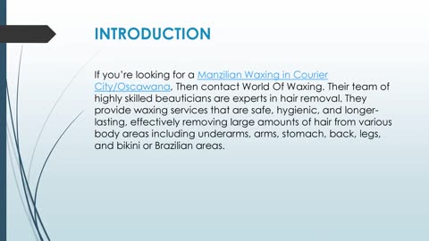 Best Manzilian Waxing in Courier City/Oscawana