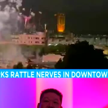 MASSIVE Illegal Fireworks Set Off In Downtown Area