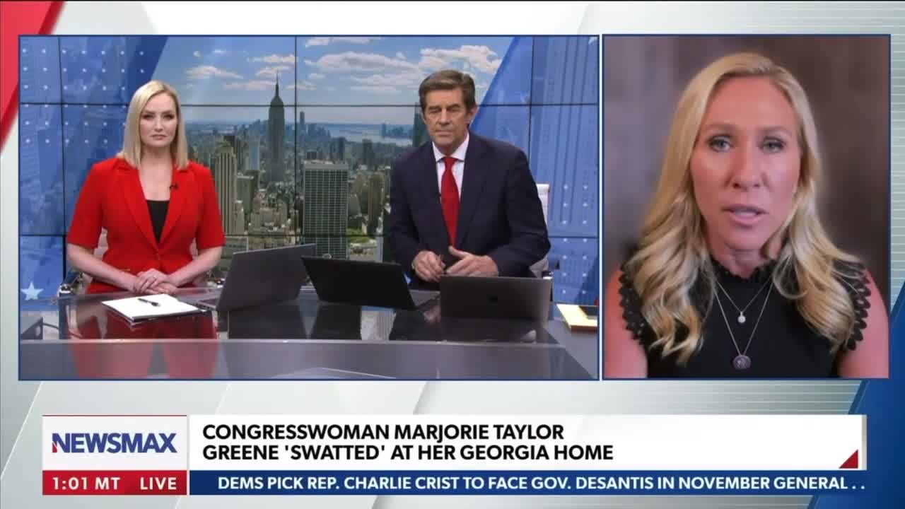 Congresswoman Marjorie Taylor Greene discusses Last Night's Swatting of Her Home