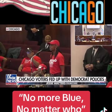 Chicago black voters have awakened & say No More Blue No Matter Who!