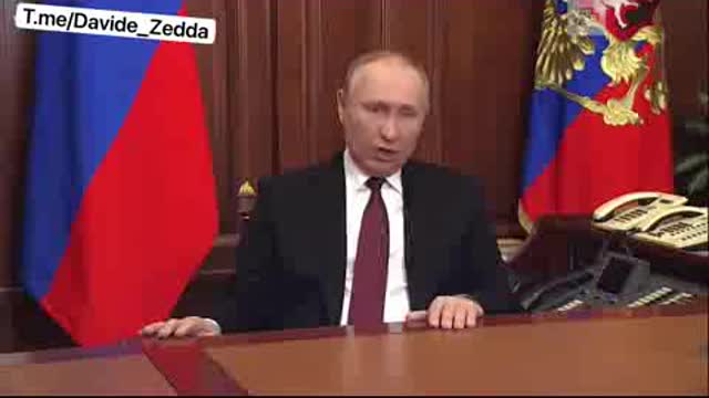 ITA - Discorso completo di Putin dopo l'ingresso in Ukraina - Cosi sono andate le cose