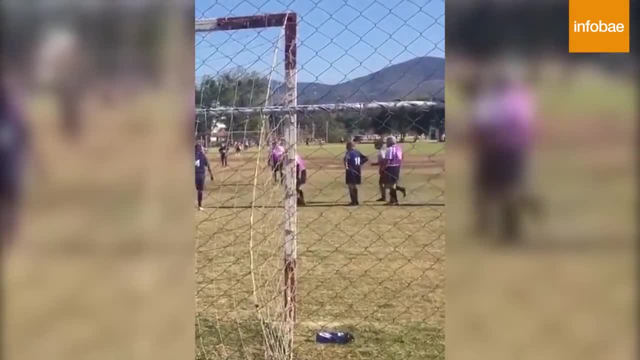 TREMENDA PATADA EN LIGA DE VETERANOS