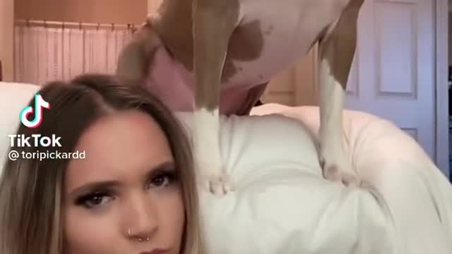 doggy doesn't want her voice its annoying.mp4