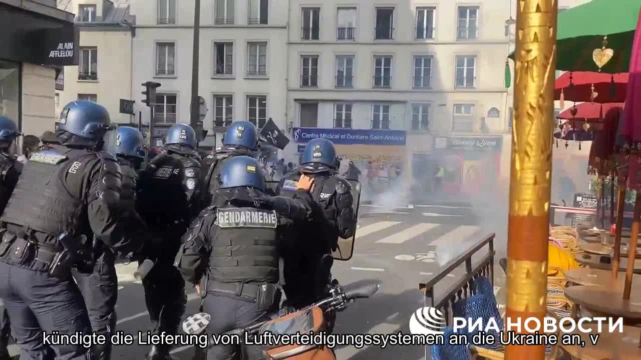 Durch einen "seltsamen" Zufall der Umstände brachen in Paris radikale Proteste aus, nachdem die Fra