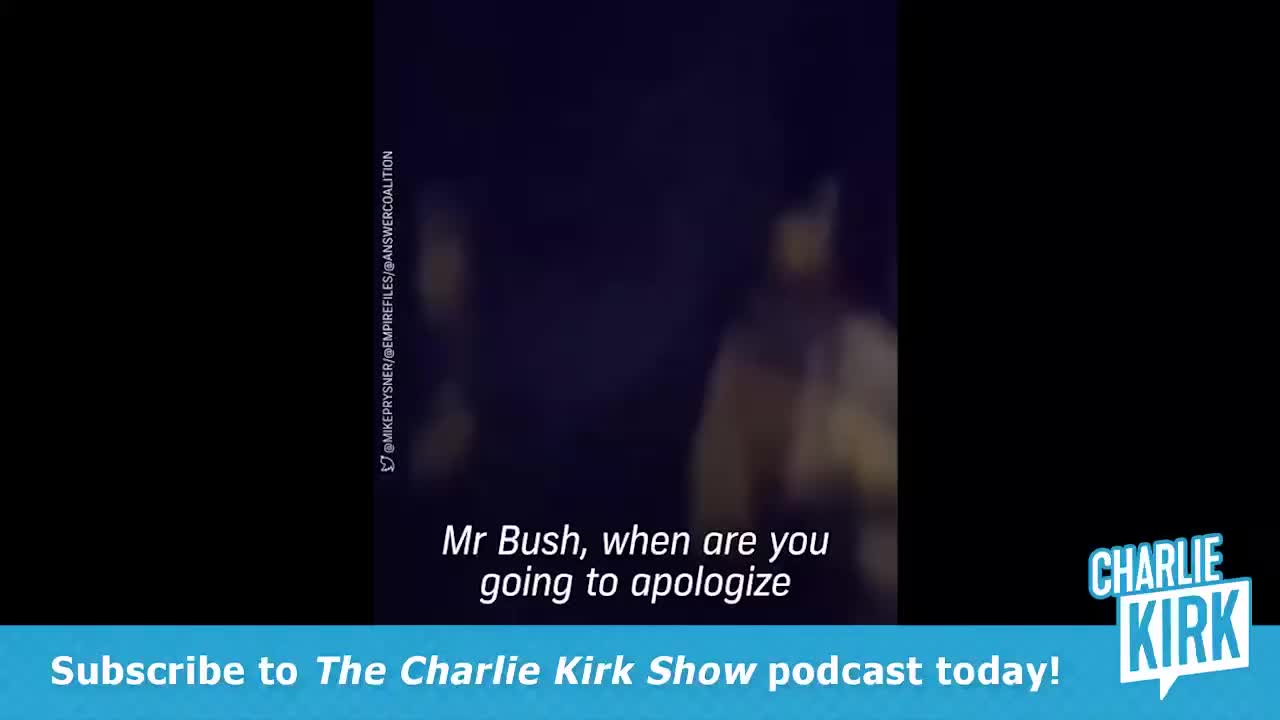 Iraq War veteran confronts bush at beverly hills events