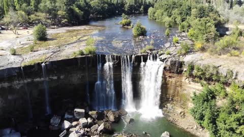 Rock waterfall