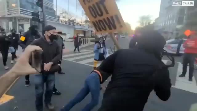 Antifa Attacks - But From Behind, As Always!