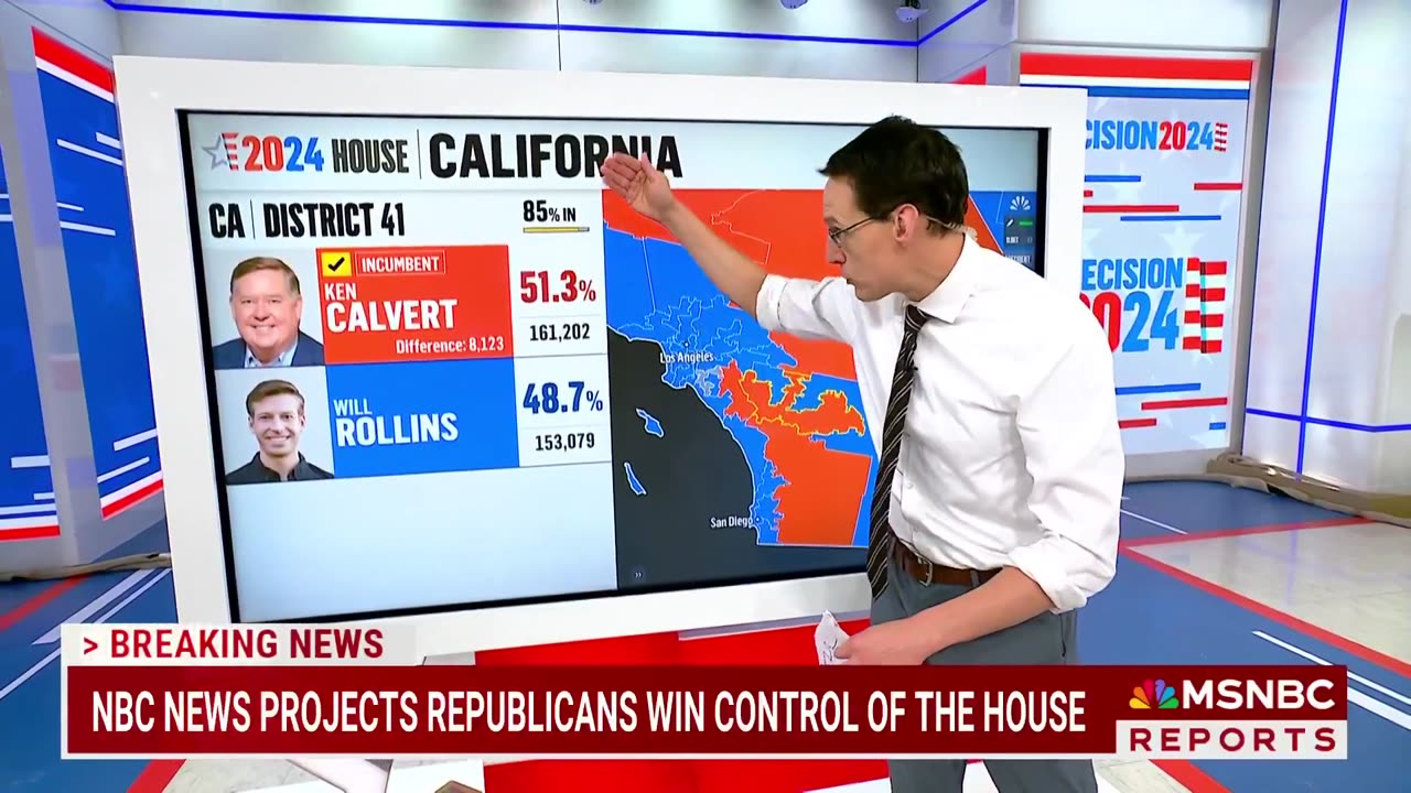 Republicans will maintain control of the House by the thinnest of margins, NBC News projects