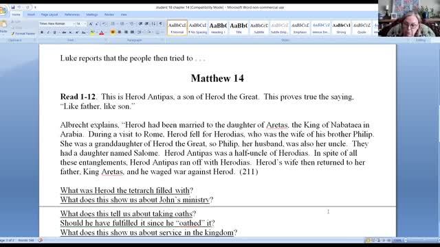 Matthew Bible Study 24