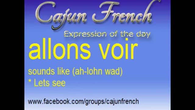 Cajun French - Daily Cards - Part 1