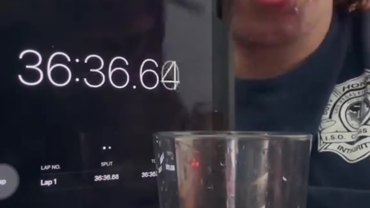 Eating water with chopstick challenge