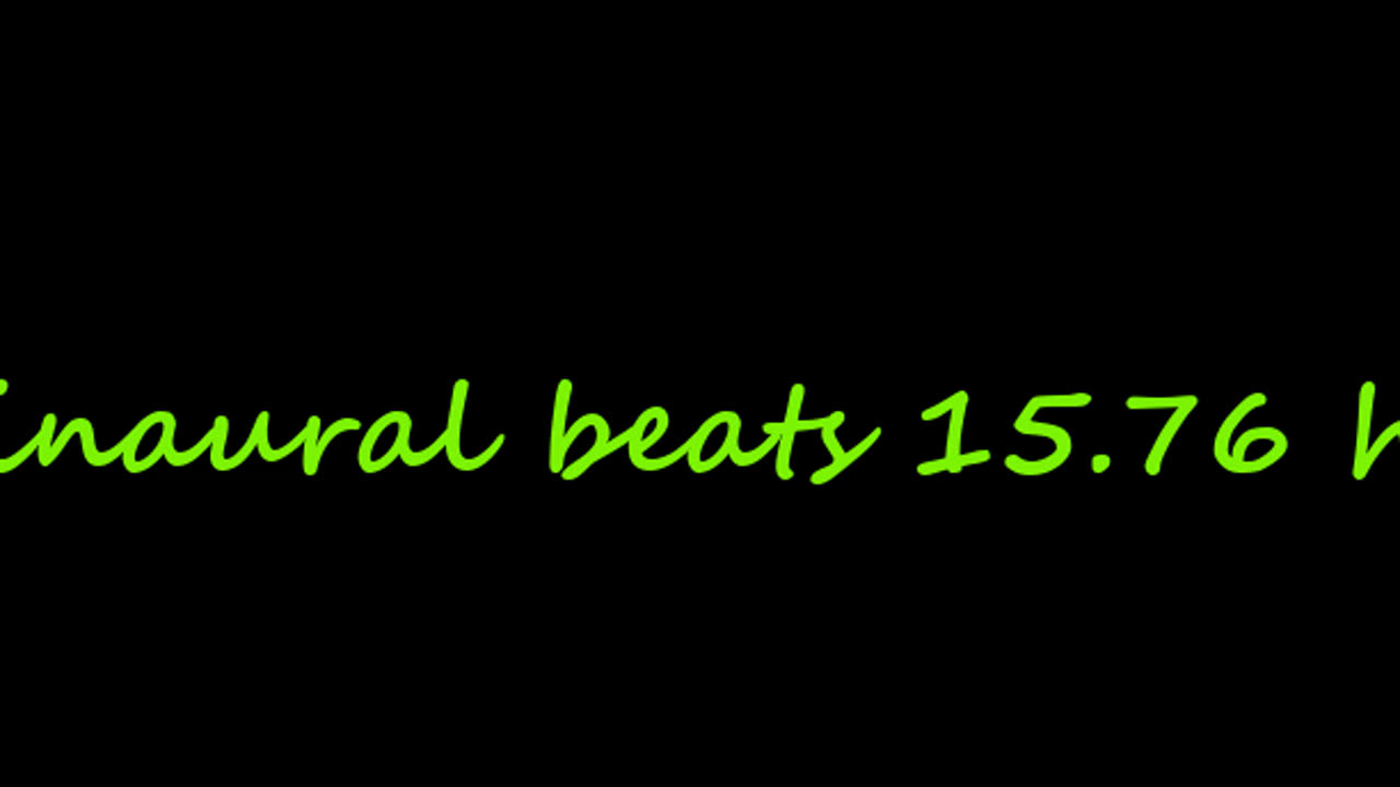 binaural beats 15.76 hz