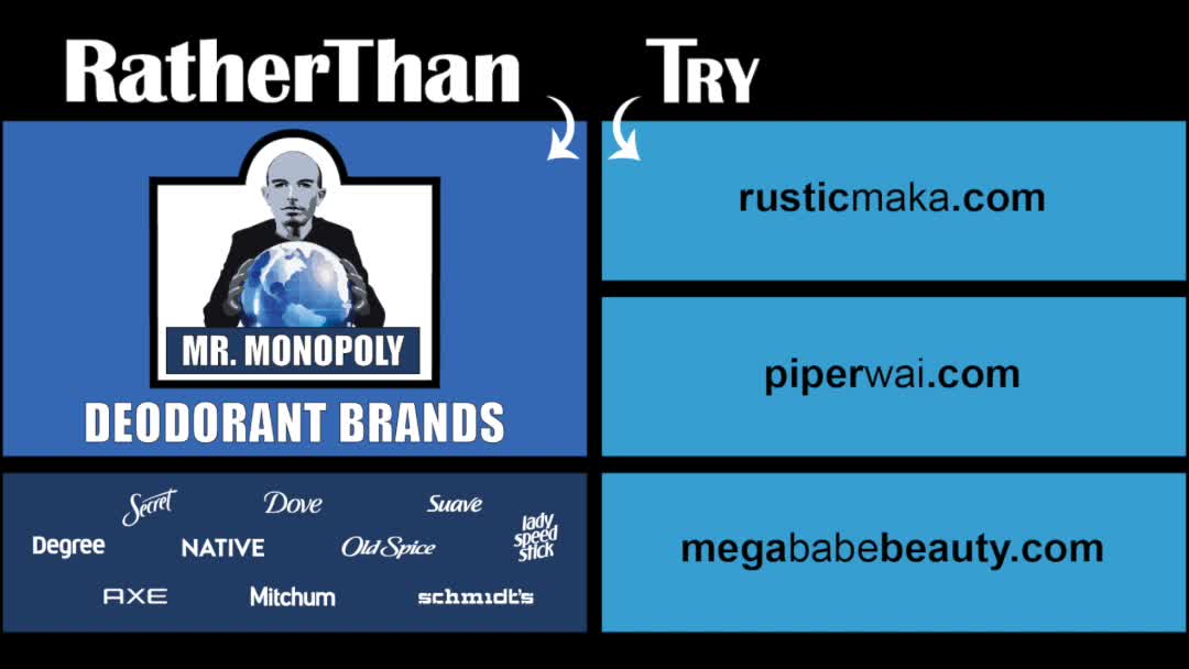 Rather Than Mr. Monopoly Brand Deodorant
