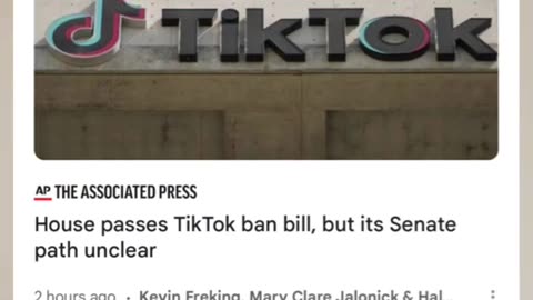 US House of Representatives votes to ban TikTok; measure now heads to the Senate for approval