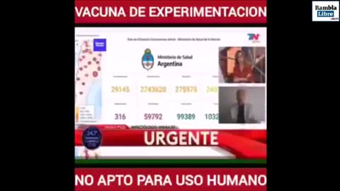 Vacuna COVID no apta para uso humano