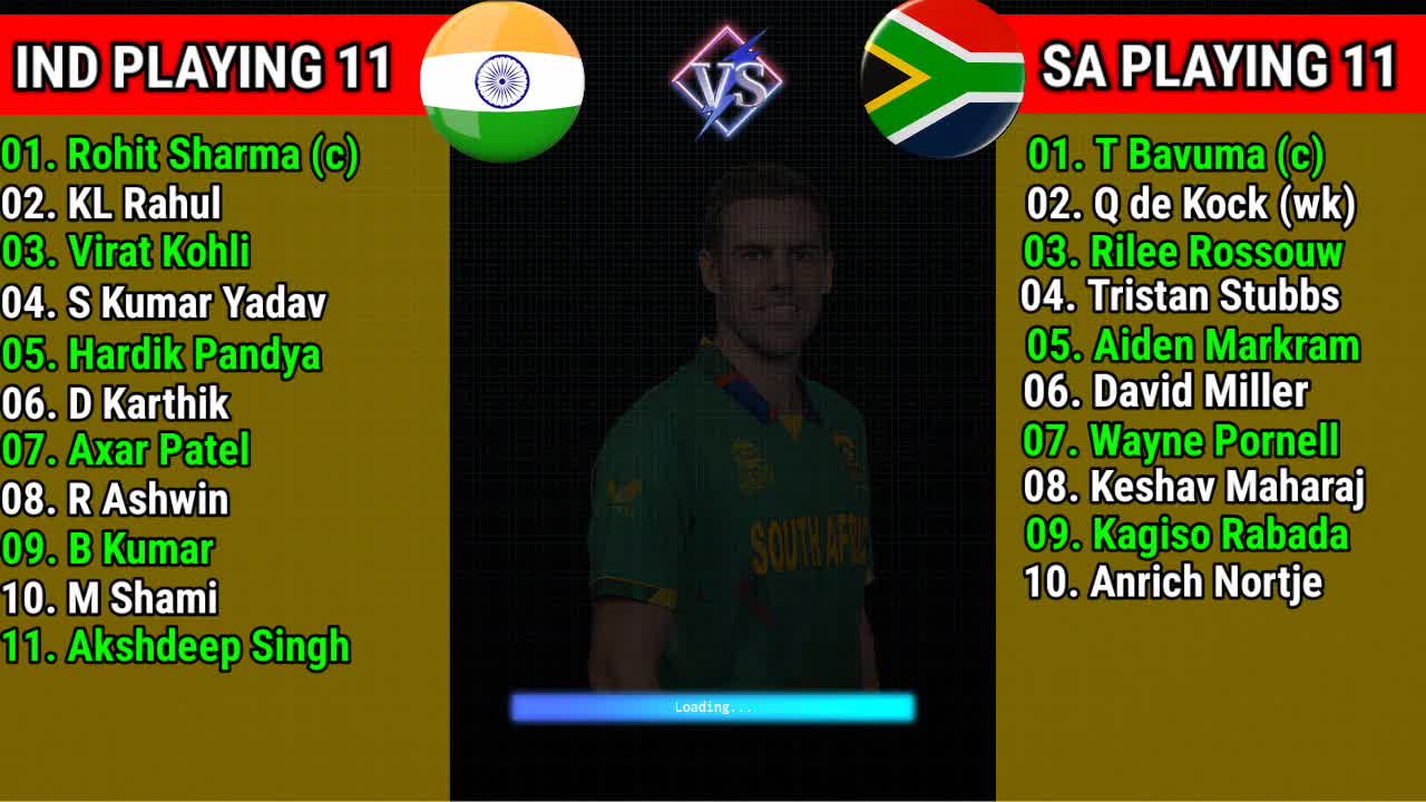 India vs South Africa Final Playing 11 T20 World Cup 2022 IND vs SA 30th Match Playing 11