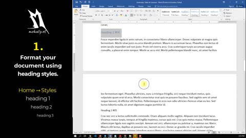 How to Add a Table of Contents in MS Word