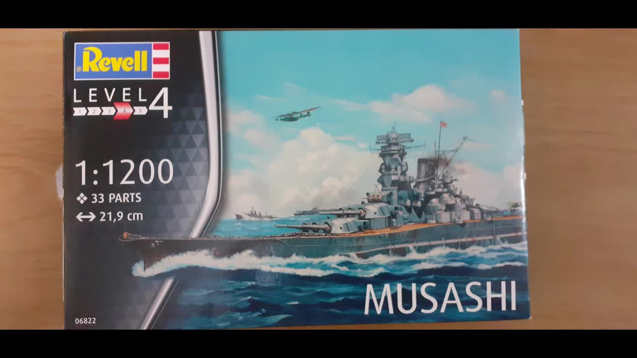 Musashi battleship Revell model kit.