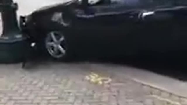 Instant Karma - Anti trump crashes car