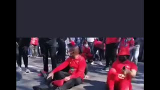 EFF leader Julius Malema at vaccine protest Part 2