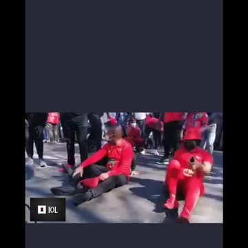 EFF leader Julius Malema at vaccine protest Part 2