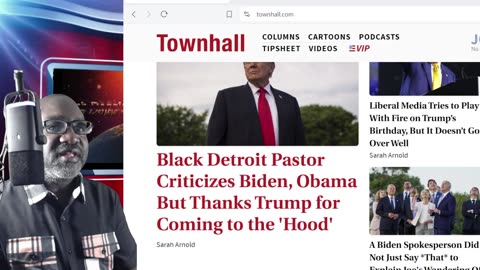 Black Detroit Pastor Thanks Trump for Visiting the Hood and Dissed Biden and Obama