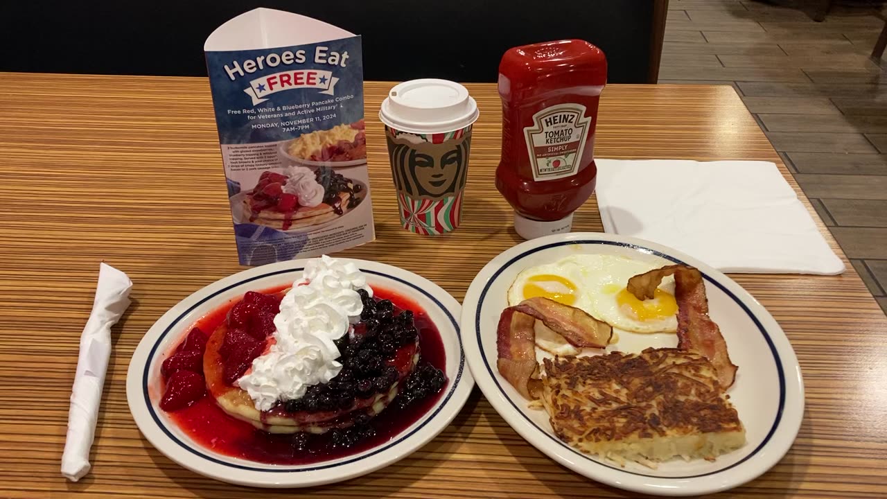 Veterans Day: IHOP (Manhattan) #opRedWhite&Blueberry