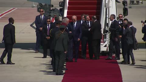 President Biden participates in an arrival ceremony and delivers remarks in Tel Aviv, Israel