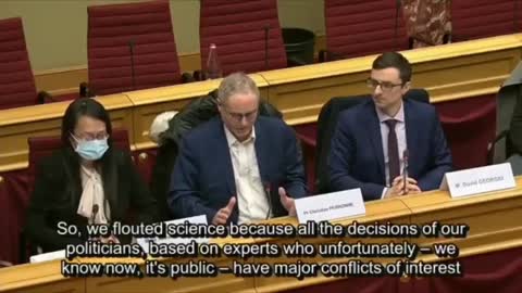 Professor Christian Perronne at the Parliamentary hearing in Luxemburg