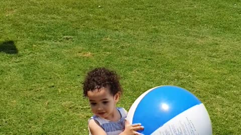 Cute baby at beautiful beach ⛱