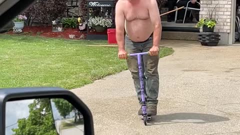 Guy on Scooter Fail