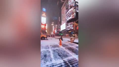 Snowy New York