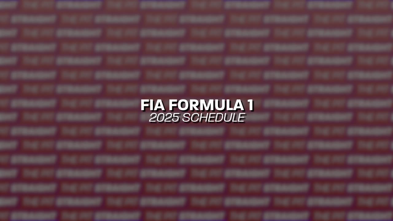 The FIA Formula 1 2025 Schedule!