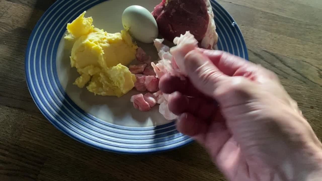 Lamb Leg Steak and Fat