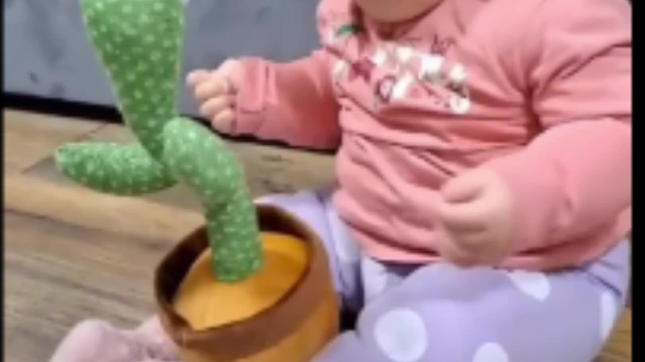 Baby playing funny toys