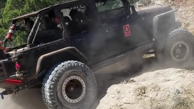 LS Swapped Wrangler Climbing in Palo Duro - Palo Duro Challenge 2021 #shorts