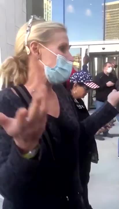 BREAKING This woman outside the counting facility in Wayne County Detroit claims she disco