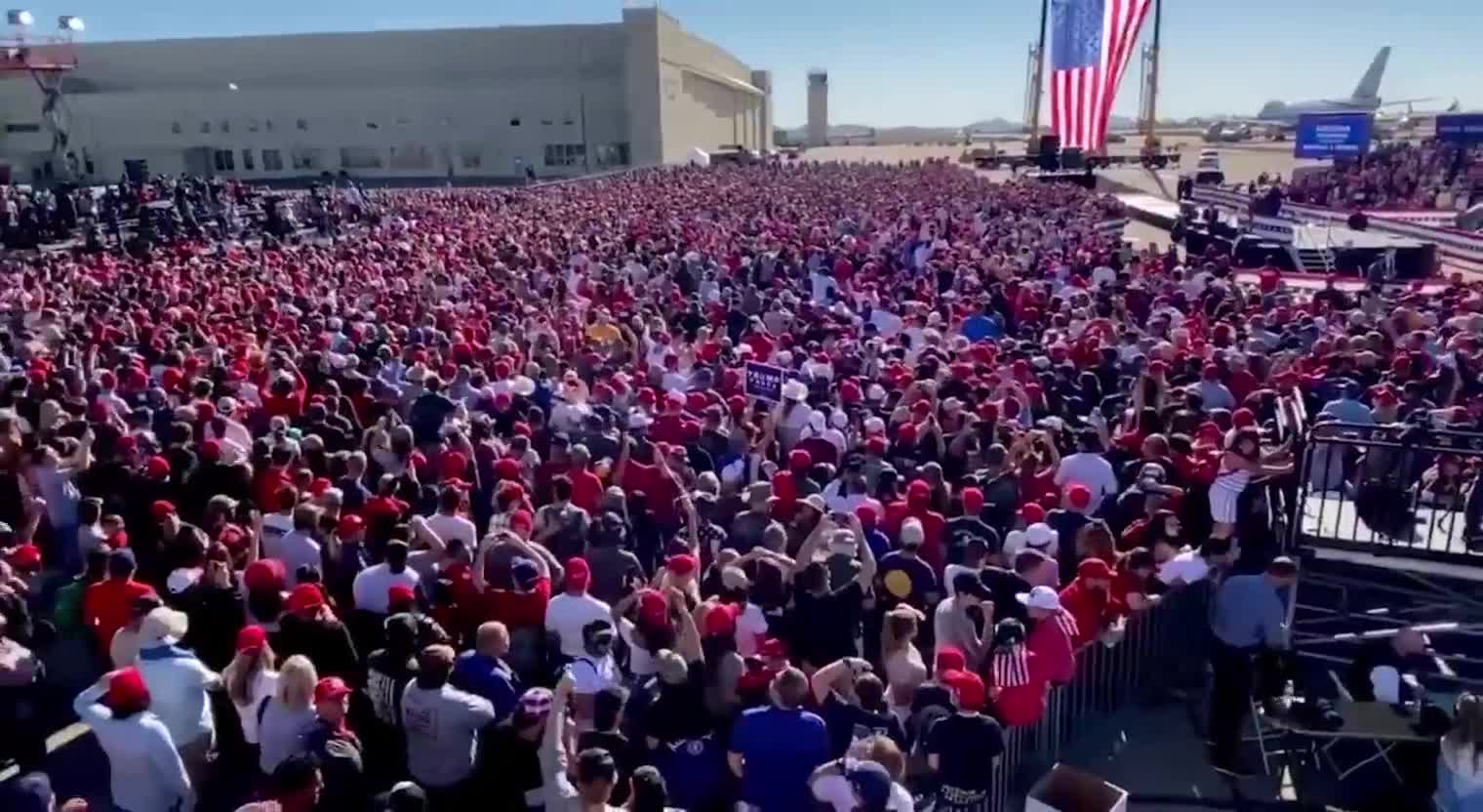 Two Mega Trump Rallies in Maricopa Right Bofore They "Voted for Biden"