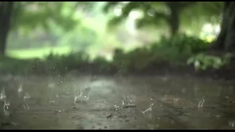 raindrops falling